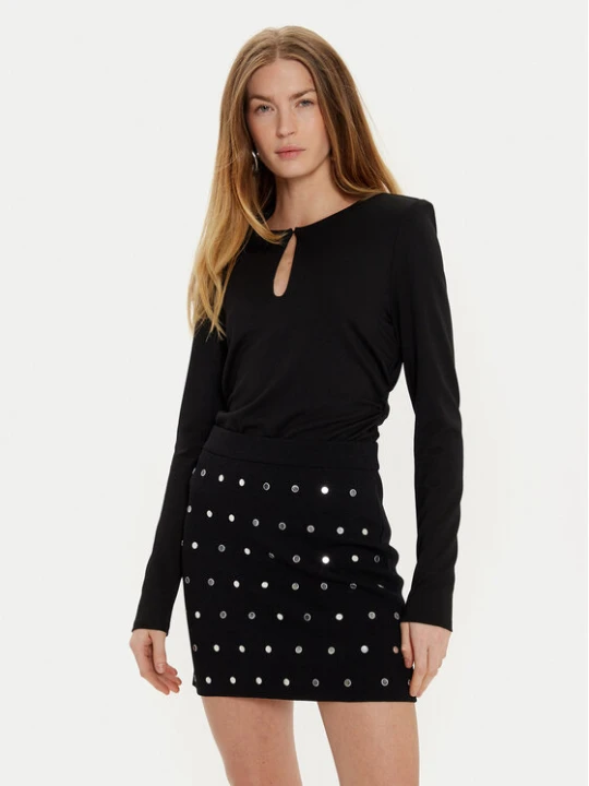 Zdjęcie produktu Sisley Bluzka 5Y0XLQ080 Czarny Slim Fit