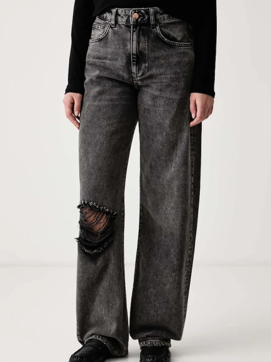 Zdjęcie produktu Sisley jeansy regular damskie szary