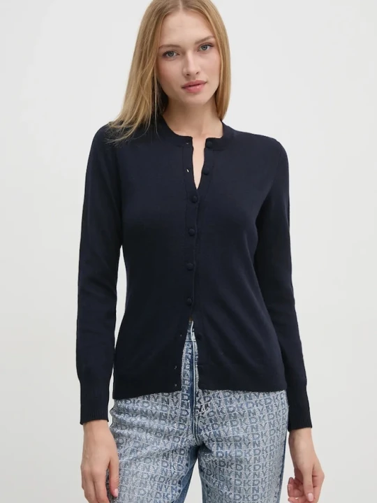 Zdjęcie produktu Sisley kardigan z domieszką wełny granatowy