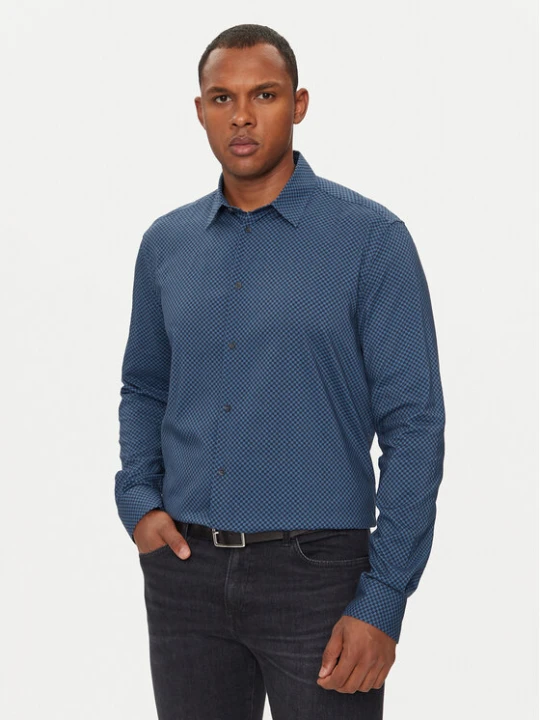 Zdjęcie produktu Sisley Koszula 535VSQ03S Niebieski Regular Fit