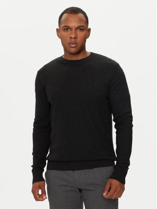 Zdjęcie produktu Sisley Sweter 1041S103O Czarny Regular Fit