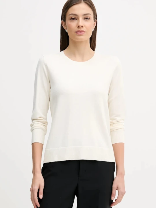 Zdjęcie produktu Sisley sweter damski z wiskozą beżowy