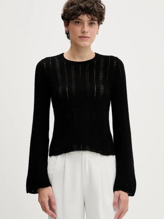 Zdjęcie produktu Sisley sweter bawełniany czarny