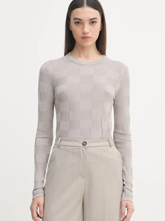 Zdjęcie produktu Sisley sweter damski z wiskozą szary