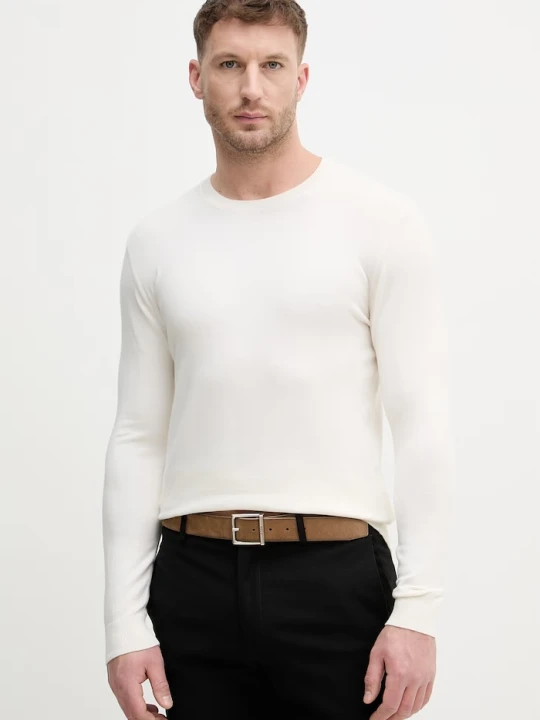 Zdjęcie produktu Sisley sweter męski z bawełną beżowy