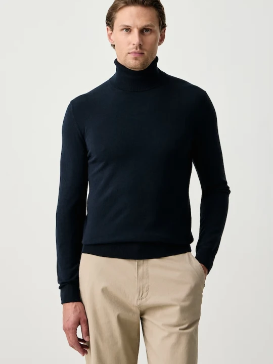 Zdjęcie produktu Sisley sweter męski z bawełną granatowy