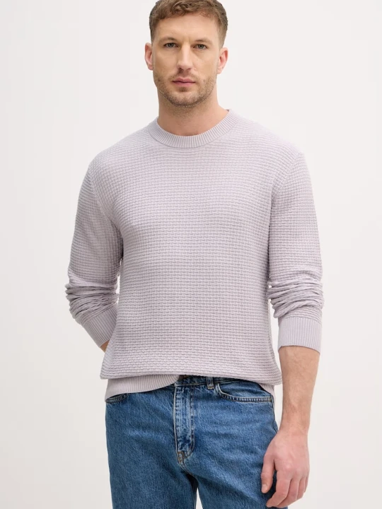 Zdjęcie produktu Sisley sweter męski z dodatkiem wełny fioletowy