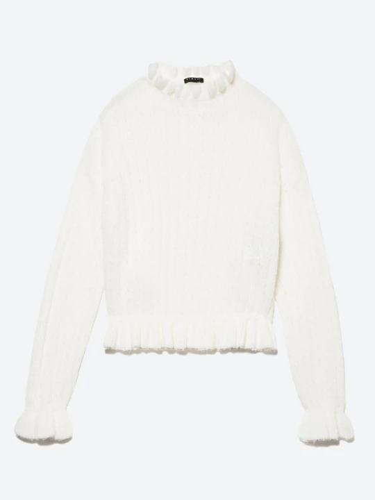 Zdjęcie produktu Sisley Sweter w kolorze białym rozmiar: 140