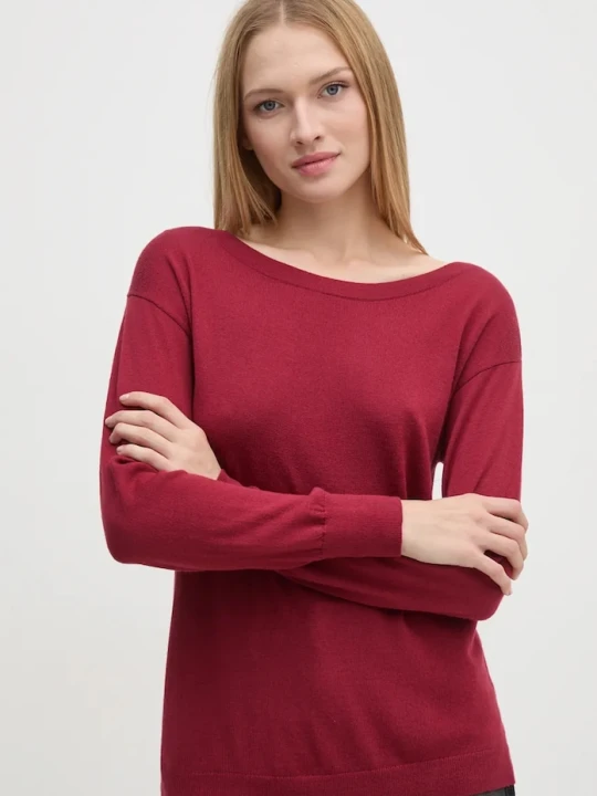 Zdjęcie produktu Sisley sweter wełniany czerwony
