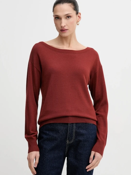 Zdjęcie produktu Sisley sweter wełniany pomarańczowy