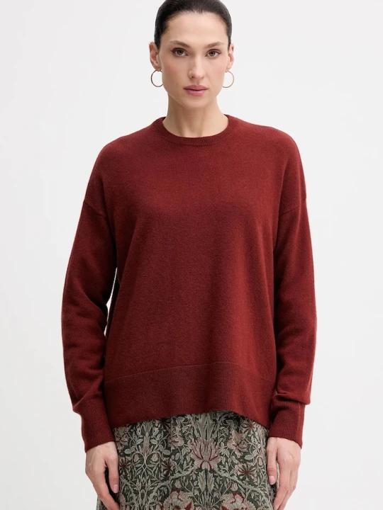 Zdjęcie produktu Sisley sweter z dodatkiem wełny czerwony