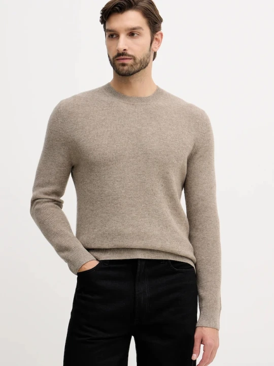 Zdjęcie produktu Sisley sweter z dodatkiem wełny beżowy