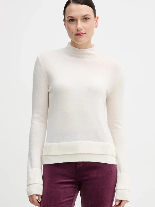 Zdjęcie produktu Sisley sweter z dodatkiem wełny beżowy