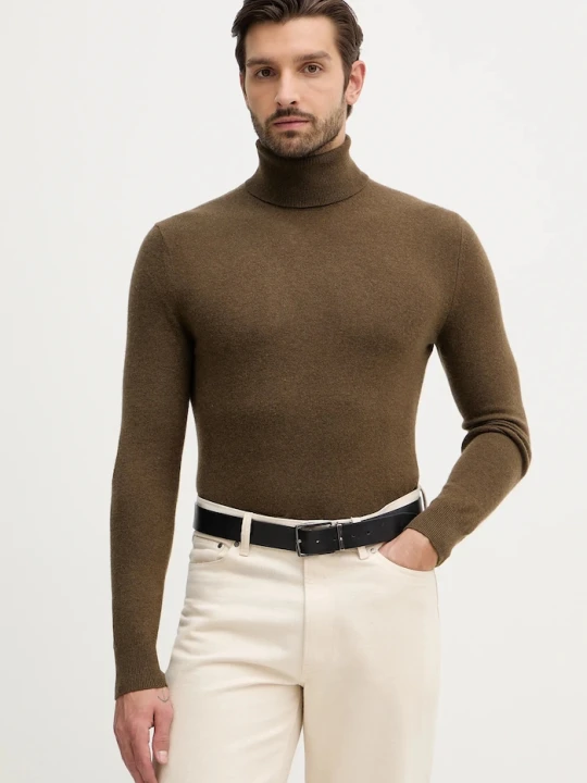 Zdjęcie produktu Sisley sweter z domieszką wełny zielony