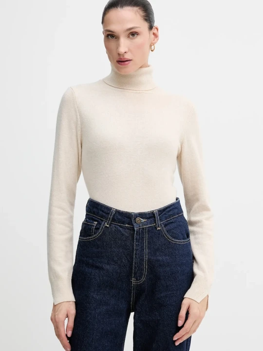 Zdjęcie produktu Sisley sweter z domieszką wełny beżowy