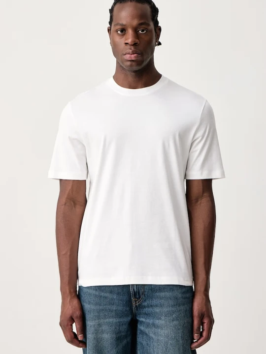 Zdjęcie produktu Sisley T-shirt męski bawełniany beżowy