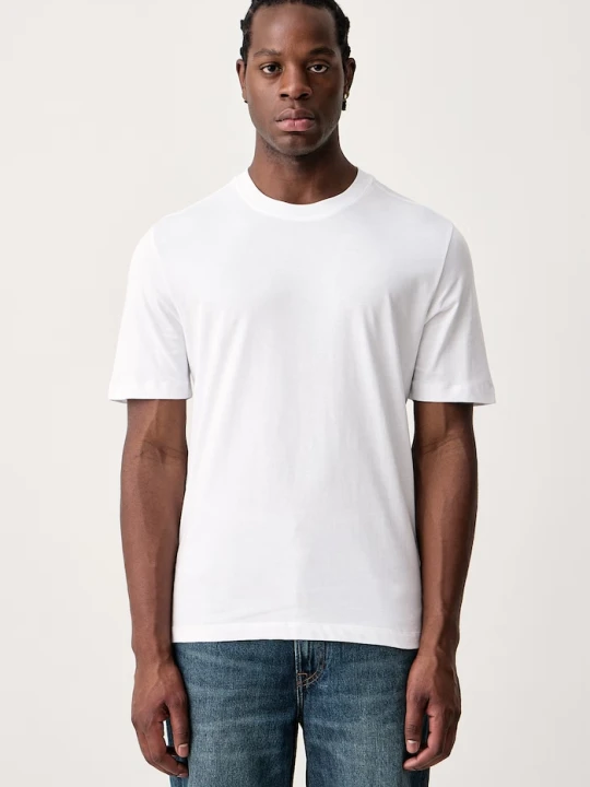 Zdjęcie produktu Sisley T-shirt męski bawełniany biały