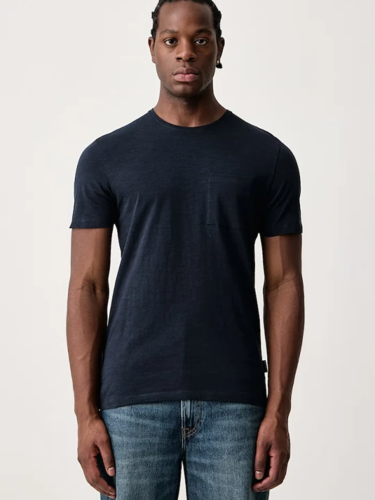 Zdjęcie produktu Sisley T-shirt męski bawełniany granatowy