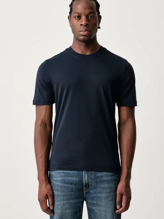 Zdjęcie produktu Sisley T-shirt męski bawełniany granatowy