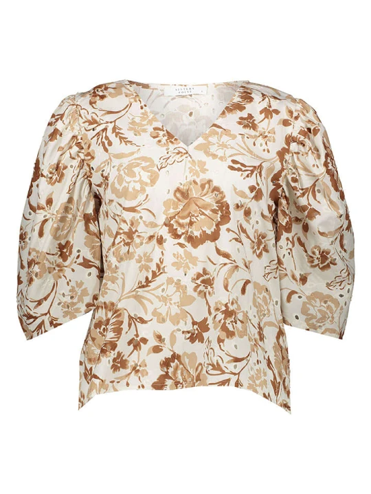 Zdjęcie produktu SisterS point Bluzka w kolorze kremowo-jasnobrązowym rozmiar: XL