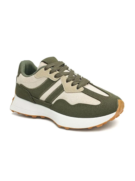 Zdjęcie produktu Sixth Sens Sneakersy w kolorze oliwkowo-kremowym rozmiar: 38