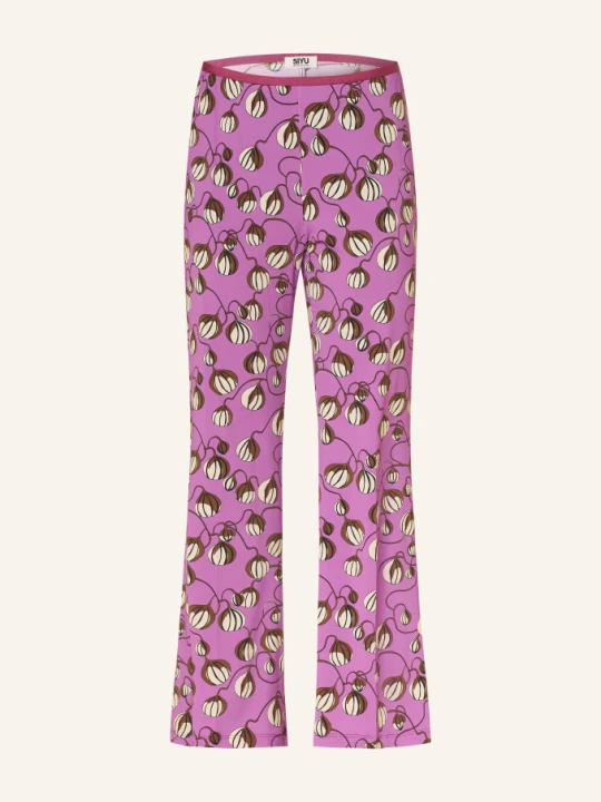 Zdjęcie produktu Siyu Spodnie Bootcut Z Dżerseju lila purpurowy