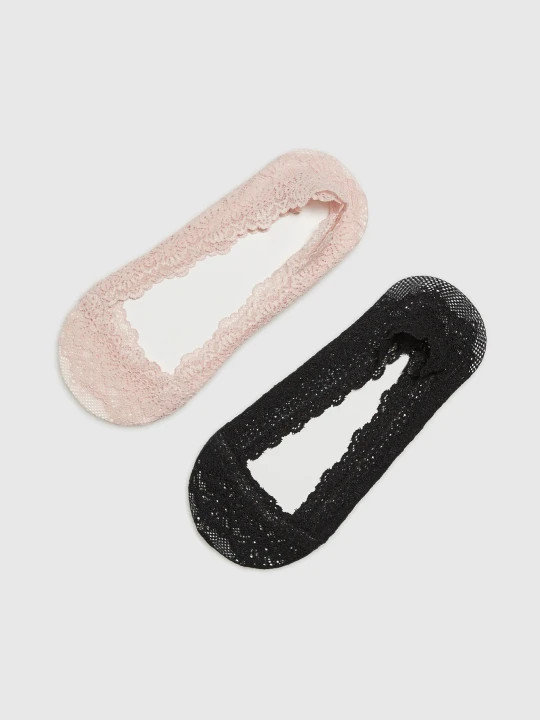 Zdjęcie produktu Skarperki stopki koronkowe 2-pack Moodo