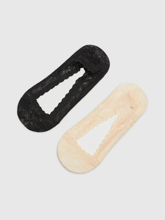 Zdjęcie produktu Skarperki stopki koronkowe 2-pack Moodo