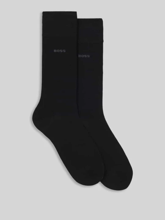 Zdjęcie produktu Skarpeta z mieszanki wiskozy w 2‑pakiecie Boss Czarny