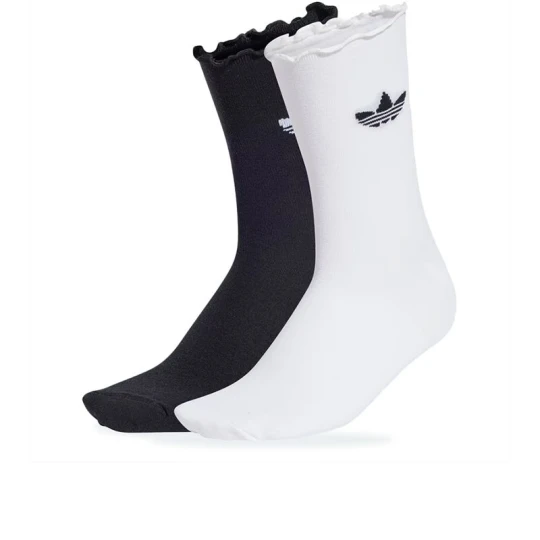 Zdjęcie produktu Skarpetki damskie adidas Originals Ruffle 2 Pairs JD5623 - czarno-białe