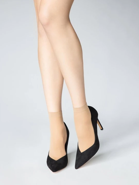 Zdjęcie produktu Skarpetki damskie Micro Socks beżowe 40 Den Marilyn
