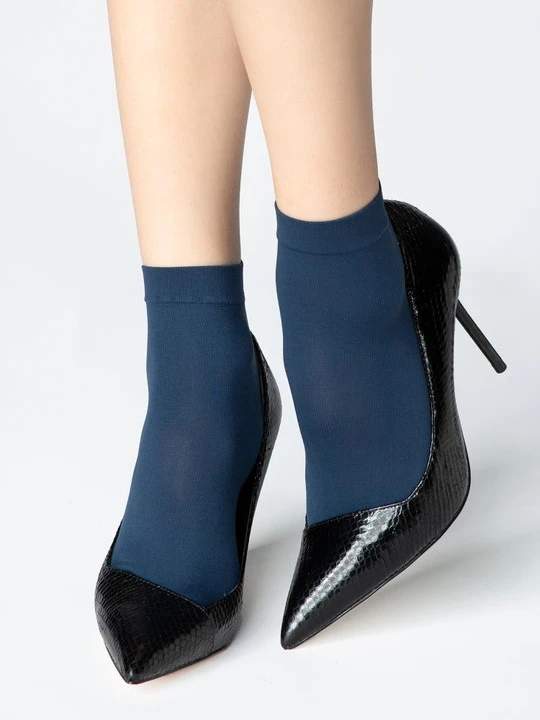 Zdjęcie produktu Skarpetki damskie Micro Socks niebieskie 40 Den Marilyn