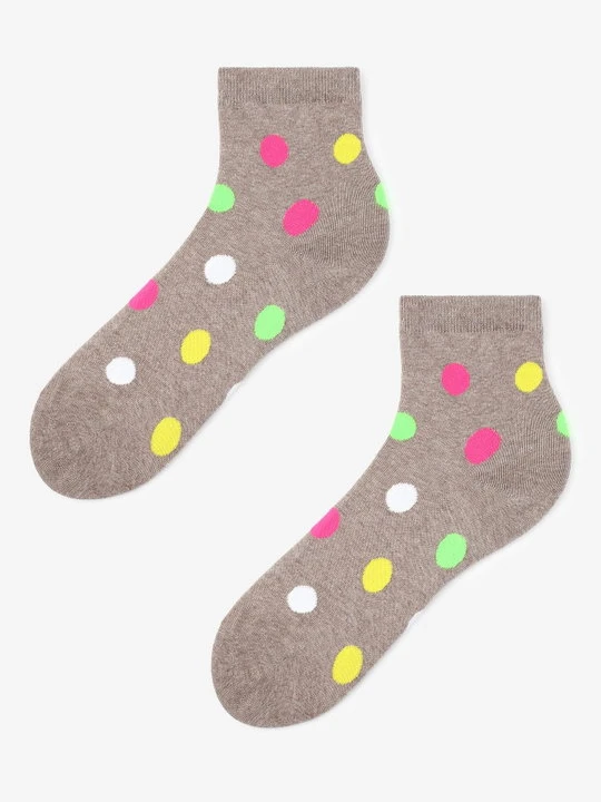 Zdjęcie produktu Skarpetki damskie w kolorowe grochy SC Dots 3 Marilyn