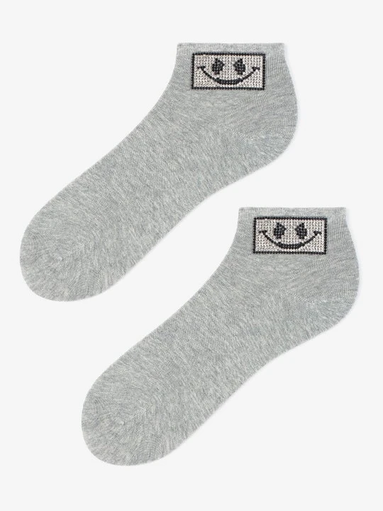 Zdjęcie produktu Skarpetki damskie z prostokątną buźką Cotton Square Face Marilyn