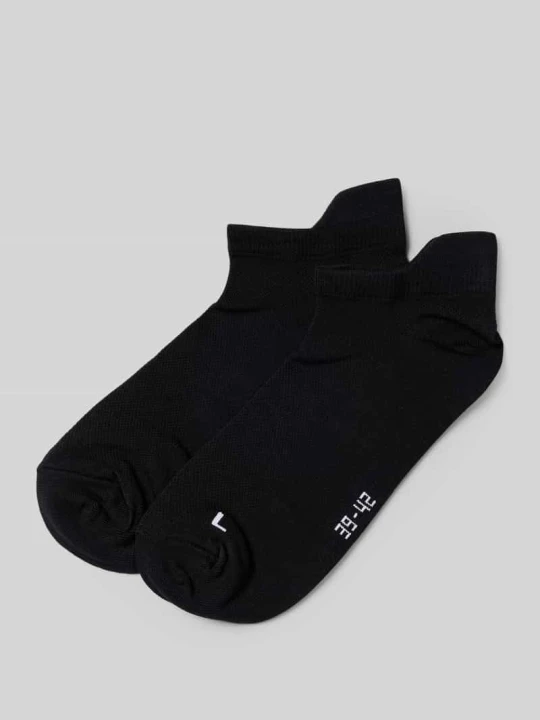 Zdjęcie produktu Skarpetki do biegania Summer w zestaw 2 szt. z prążkowanymi ściągaczami Snocks Czarny
