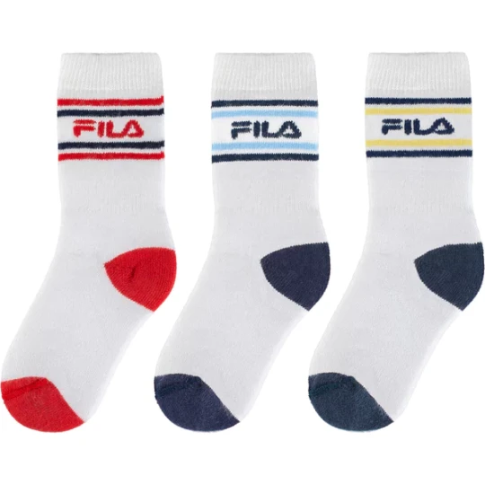 Zdjęcie produktu Skarpetki dziecięce 3 pary Fila Biały