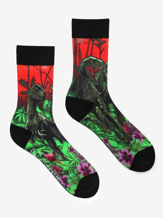 Zdjęcie produktu Skarpetki Męskie Special z dinozaurem Dino red Marilyn