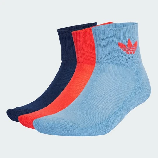 Zdjęcie produktu Skarpetki Mid Crew 3 Pairs Adidas niebieski