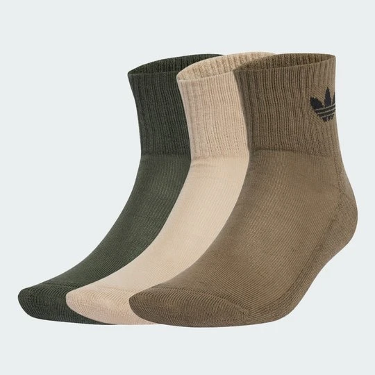 Zdjęcie produktu Skarpetki Mid Crew 3 Pairs Adidas zielony