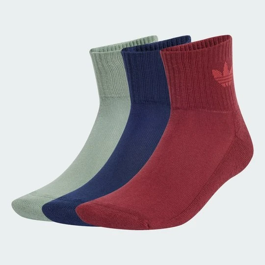 Zdjęcie produktu Skarpetki Mid Crew 3 Pairs Adidas bordowy