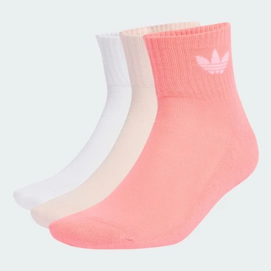 Zdjęcie produktu Skarpetki Mid Crew 3 Pairs Adidas czerwony