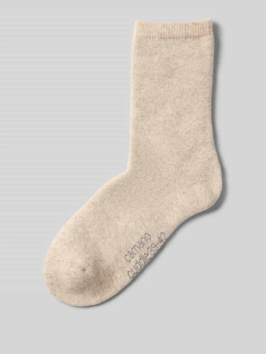 Zdjęcie produktu Skarpetki o kroju regular fit z mieszanki wełny z dodatkiem wiskozy model ‘Cosy’ CAMANO Beżowy melanż