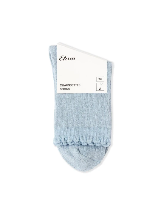 Zdjęcie produktu Opalizujące skarpetki z bawełną Etam bleu ciel