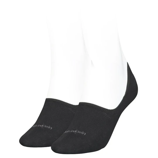 Zdjęcie produktu Skarpetki Stopki 2 pary Women Footie Mid Cut 2P Black 701218771 001 039 (CK49-a) Calvin Klein