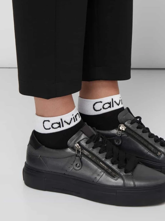 Zdjęcie produktu Skarpetki stopki w zestawie 2 pary Calvin Klein Czarny