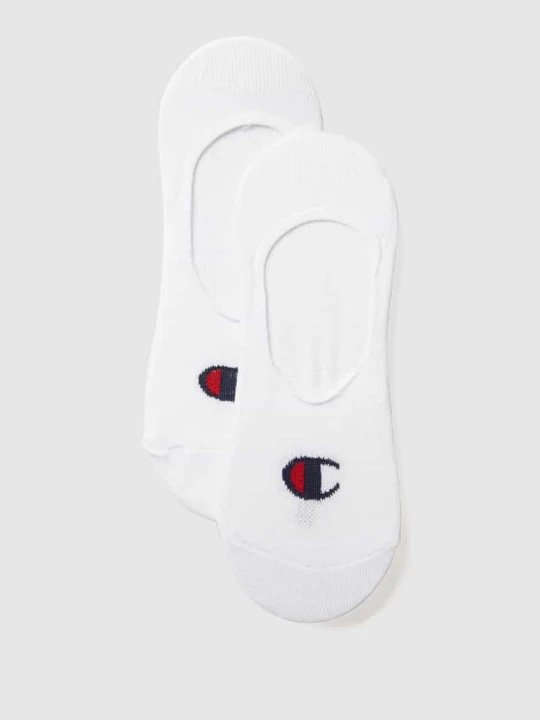Zdjęcie produktu Skarpetki stopki z detalem z logo Champion Biały