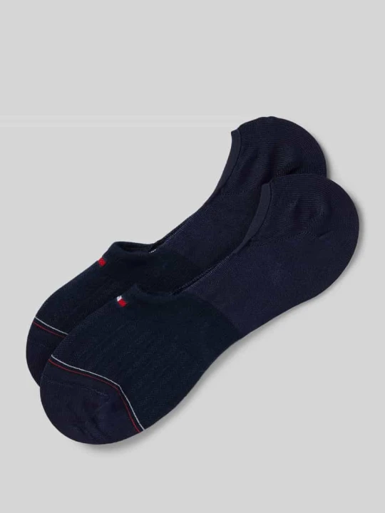 Zdjęcie produktu Skarpetki stopki z nadrukiem z logo w zestawie 2 szt. Tommy Hilfiger Ciemnoniebieski