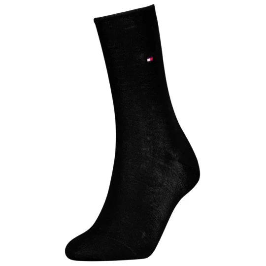 Zdjęcie produktu Skarpetki TH Women Sock 1P Premium Rolltop Black 701228935 001 (TH1393-a) Tommy Hilfiger