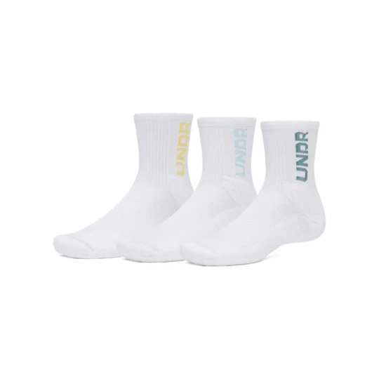 Zdjęcie produktu Skarpetki treningowe uniseks (3-pack) Under Armour UA 3-Maker Mid-Crew - białe