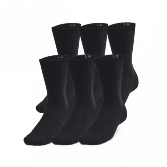 Zdjęcie produktu Skarpetki treningowe uniseks (6-pack) Under Armour UA Essential 6pk Crew - czarne